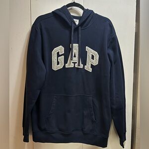 GAP Dark Blue Hoodie with Grey Logo